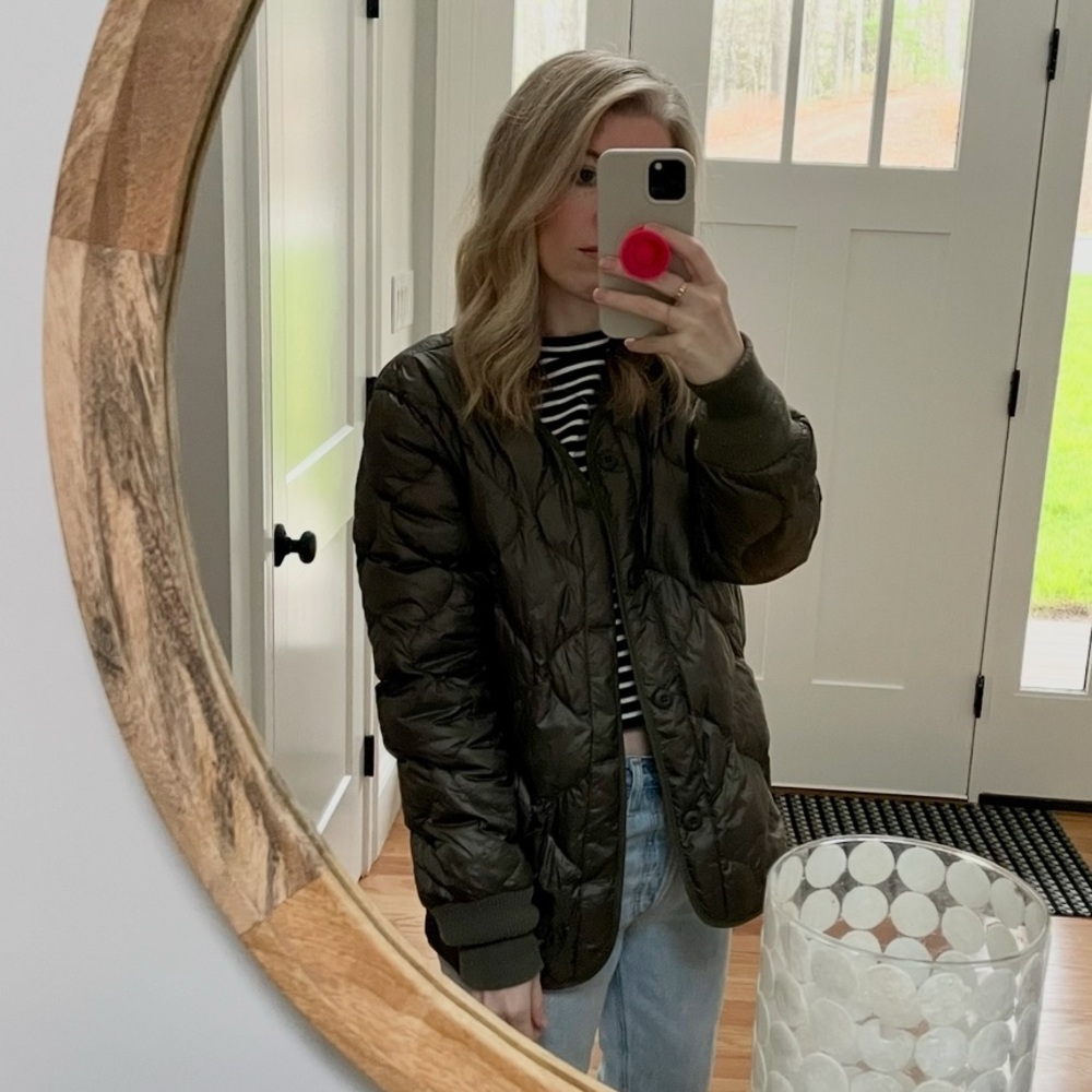 TNA ARiTZIA green puffy jacket